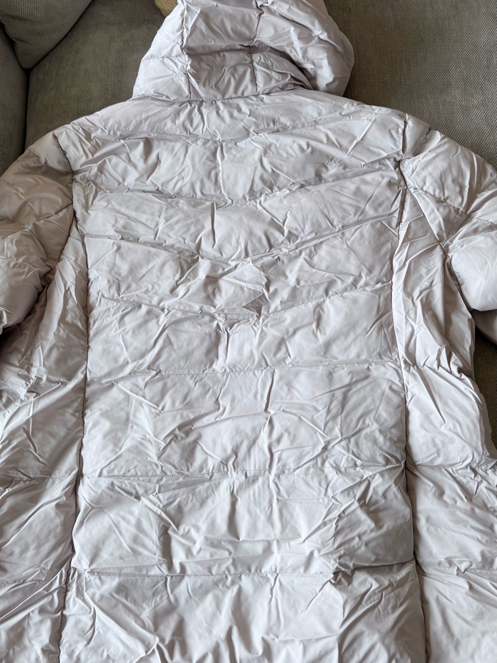 32 Degrees Women's Puffer Jacket in Light Taupe - Picture 4 of 5